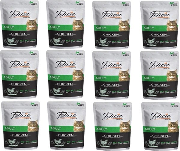 Felicia Tahılsız 85 gr Pouch Yetişkin Tavuklu Yaş Kedi Maması 12 Adet
