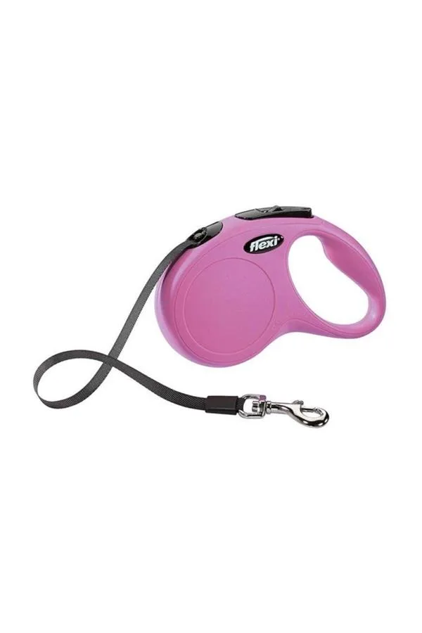 Flexi New Classic Medium 5 Mt Şerit Pembe - Görsel 1