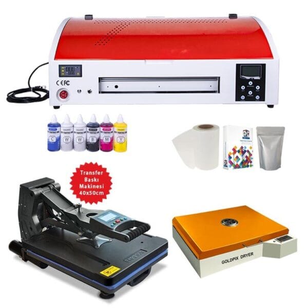 Goldpix 1390 DTF Profesyonel Tekstil Baskı Makine Seti