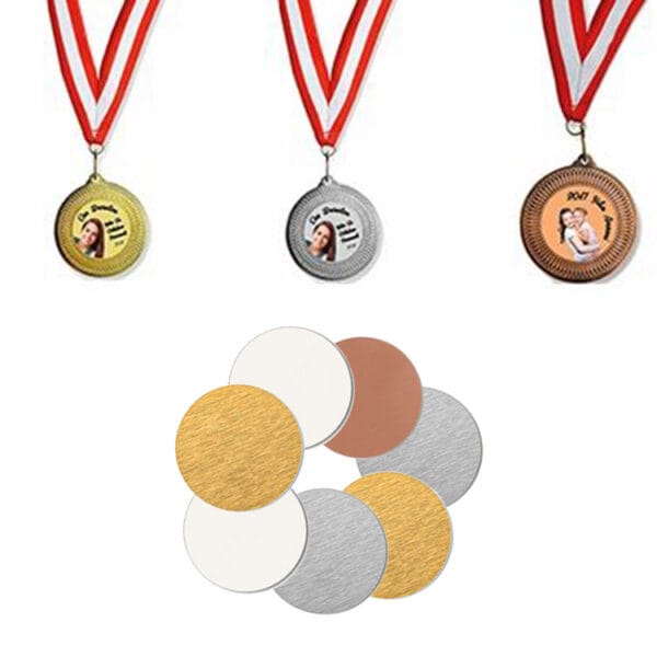 Süblimasyon Madalyon Göbek İçi Baskı Metali 4cm