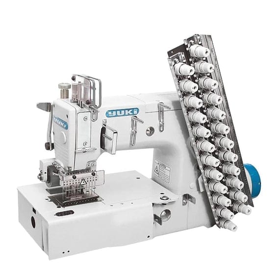 FDM Yuki YK-1406P-D 1/4 Zincir Dikiş Makinesi, Direct Drive (6.4mm), 6 İğne, Kafadan Motorlu, Mekanik